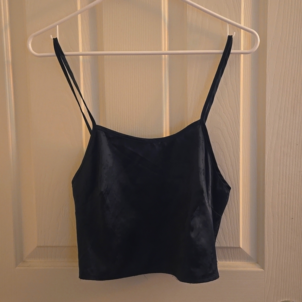 Shein Dark Green 100% Polyester Spaghetti Strap. Size Medium.